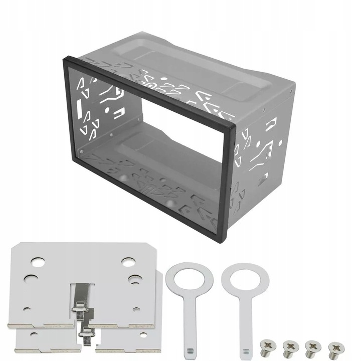 Kieszeń montażowa + Ramka maskująca + Uchwyty + Kluczyki DO RADIA 2DIN