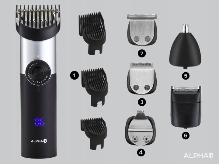 Maszynka Do Strzyżenia Włosów, Brody 5W1 - Trymer Do Nosa + Golarka