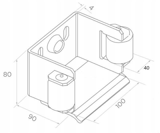 WÓZEK WÓZKI ROLKI DO BRAMY PRZESUWNEJ ZESTAW 80x80 9 ROLEK STALOWE