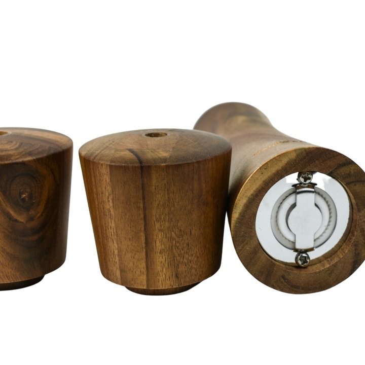 MŁYNEK RĘCZNY DO SOLI i PIEPRZU DREWNIANY ZESTAW 2 KARL HAUSMANN