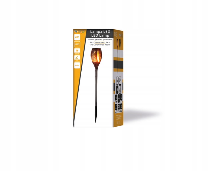 4x Lampa solarna LED POCHODNIA efekt OGIEŃ PŁOMIEŃ