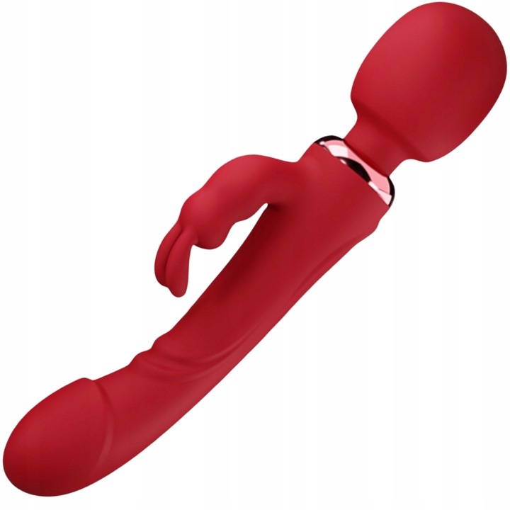 WIBRATOR KRÓLICZEK 3W1 PUNKTU G MASAŻER DWUSTRONNY 2500 DRGAŃ NA MINUTĘ