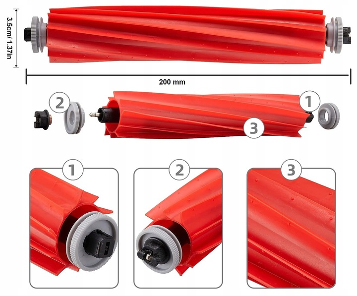 ZESTAW AKCESORIÓW FILTRY SZCZOTKI MOP DO XIAOMI ROBOROCK Q7, MAX,