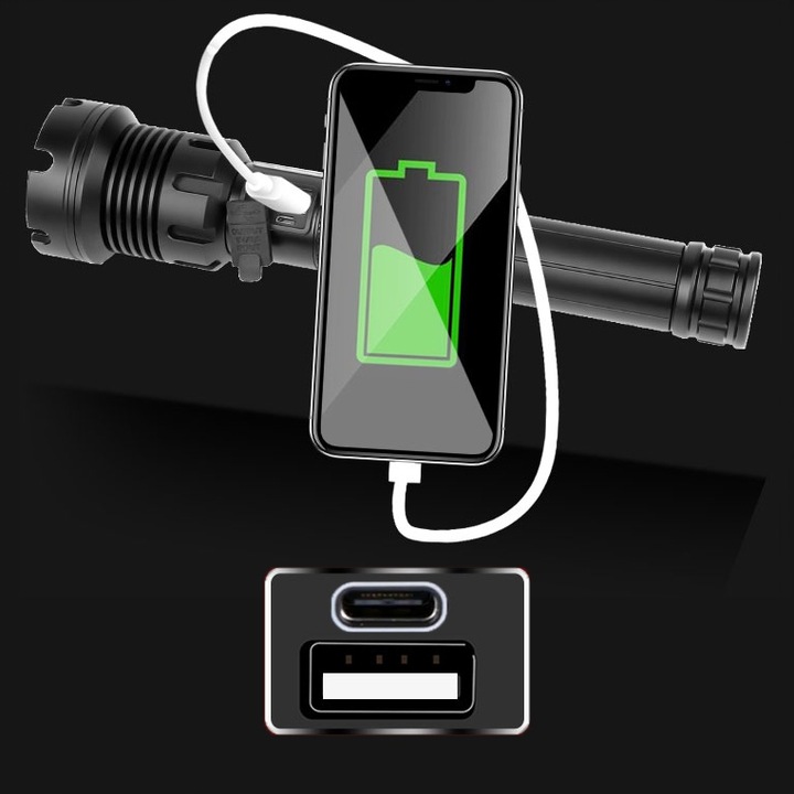 LATARKA TAKTYCZNA MOCNA MISS KITCHEN 8000 lm