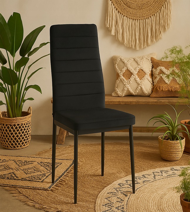 KRZESŁO PIKOWANE WELUR SALON JADALNIA KUCHNIA WYSOKIE MARK KT118