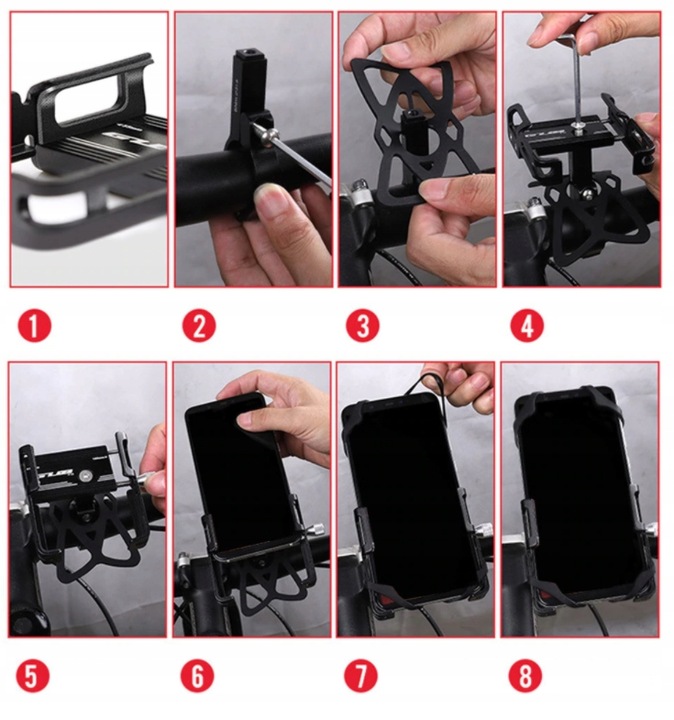 GUB P10 UCHWYT ROWEROWY TELEFON kierownice MOTOR