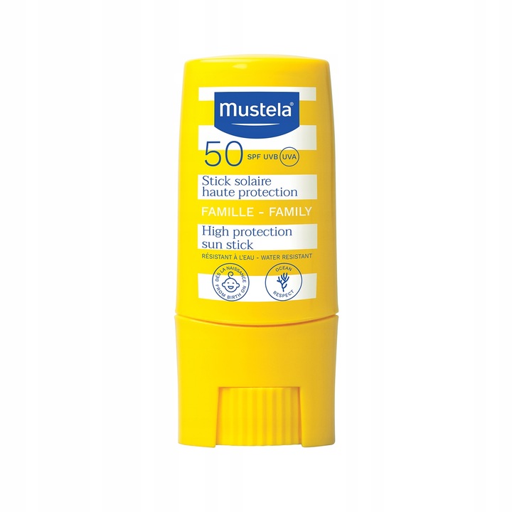 Mustela Sztyft przeciwsłoneczny SPF 50+ 9 ml - dla dzieci od 1. dnia
