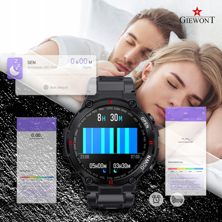 SMARTWATCH ZEGAREK na KOMUNIĘ dla Chłopca + Torebka ROZMOWY SMS GW430
