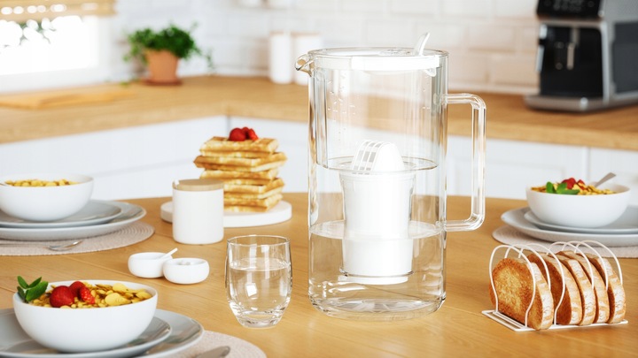 Dzbanek filtrujący szklany Aquaphor Nord 2,5l z wkładem A5 (350l),