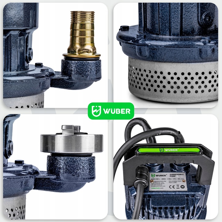 POMPA Z PŁYWAKIEM ZATAPIALNA Z SITEM DO WODY BRUDNEJ CZYSTEJ