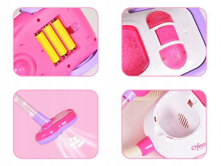 ZESTAW DO SPRZĄTANIA NA WÓZKU Z ODKURZACZEM DŹWIĘK SZCZOTKA MOP DLA DZIECI