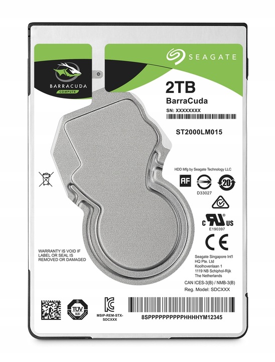 Dysk SEAGATE Barracuda 2TB HDD SATA 2.5inch ST2000LM015