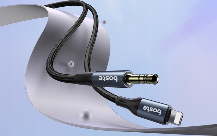BOSTE KABEL ADAPTER PRZEJŚCIÓWKA AUDIO LIGHTNING DO IPHONE MINI-JACK