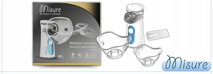 Inhalator Nebulizator Siateczkowy Przenośny Misure MI-MESH z Akumulatorem