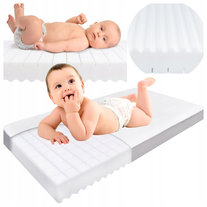 Materac 140x70 TWARDY ŚREDNIO PREMIUM PIANKOWY Materac do Łóżeczka 140x70