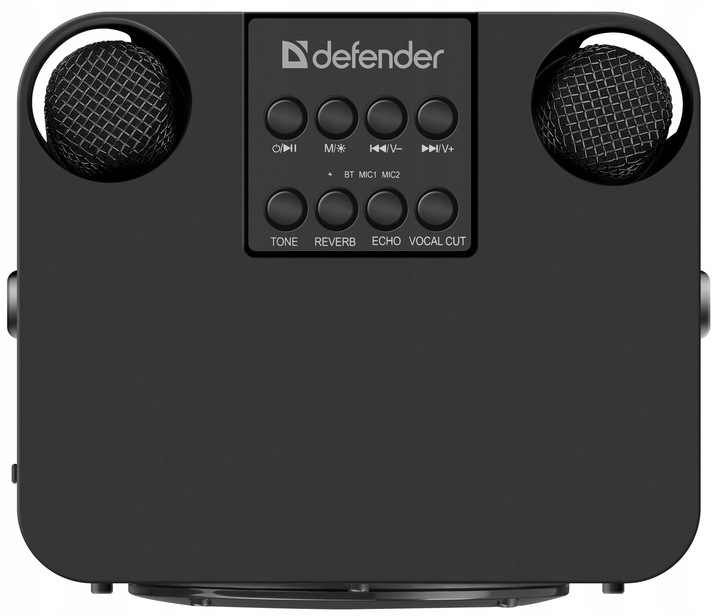 GŁOŚNIK BLUETOOTH Z MIKROFONEM KARAOKE MODE BT 5.4 USB LED MIKROFON 2X