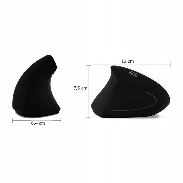 MYSZKA Pionowa Wertykalna MYSZ Ergonomiczna Przewodowa USB Cicha Zenwire