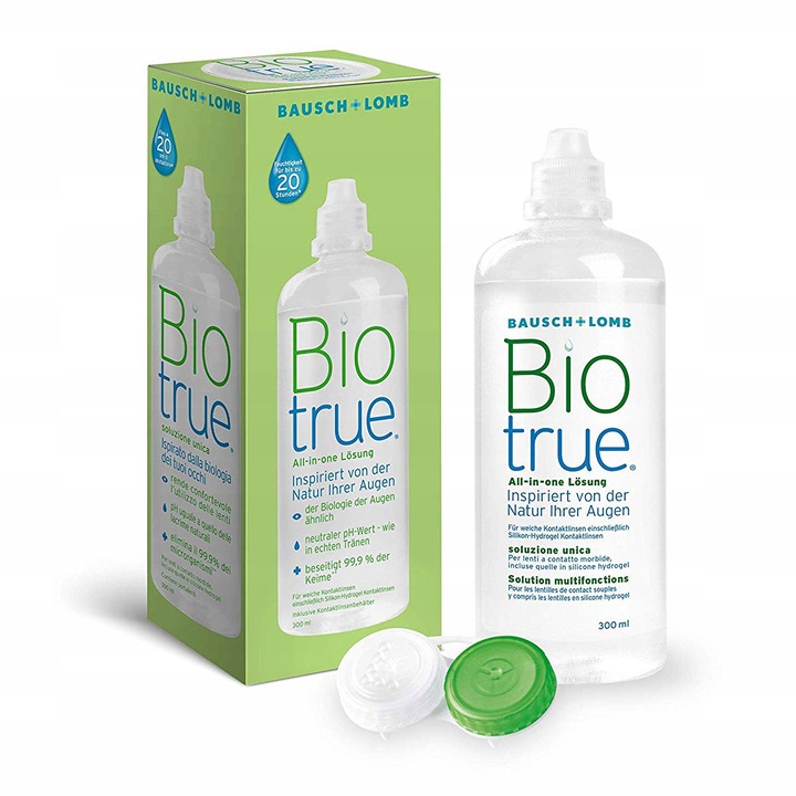 Płyn do soczewek kontaktowych Bausch&Lomb Biotrue 300 ml Idealny na