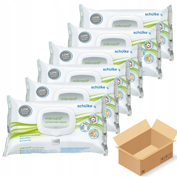 CHUSTECZKI DO DEZYNFEKCJI POWIERZCHNI MIKROZID 100SZT 20x20CM dezynfekcja