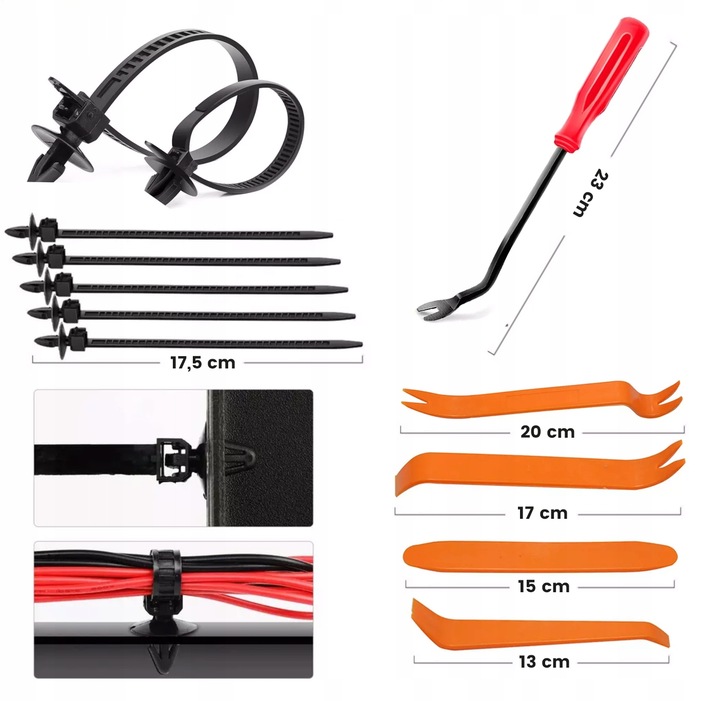 SPINKI SAMOCHODOWE ZESTAW SPINEK SAMOCHODOWYCH DO TAPICERKI 635 + ŚCIĄGACZE