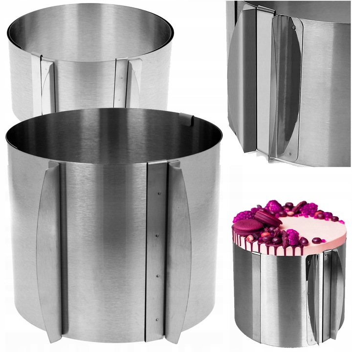 RANT DO TORTU 15cm REGULOWANY 16-30cm TORTOWNICA OBRĘCZ DO TORTÓW