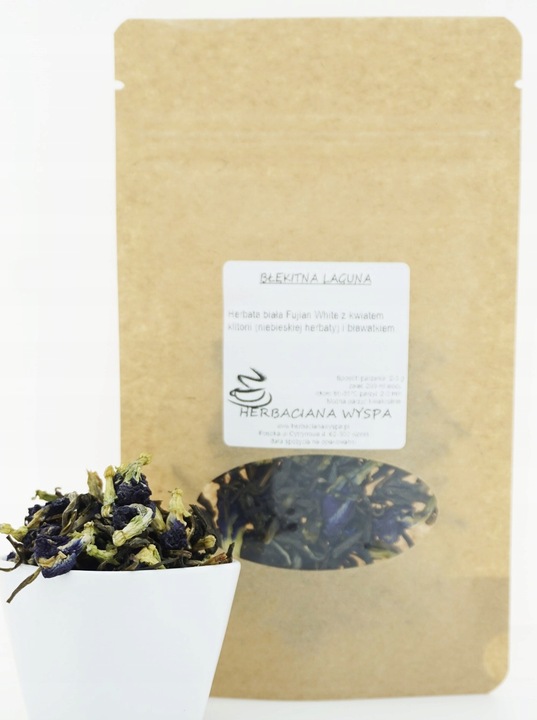 BŁĘKITNA LAGUNA 100 g herbata biała i niebieska z bławatkiem