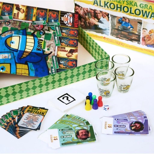 GRA PLANSZOWA ŻULOBIZNES Z KIELISZKAMI TOWARZYSKA