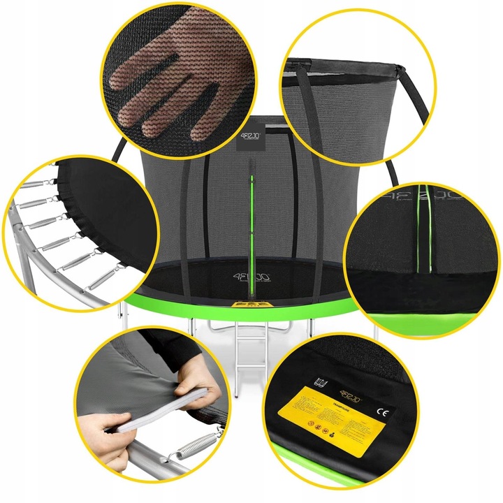 TRAMPOLINA SIATKA WEWNĘTRZNA SPORT DLA DZIECI DO OGRODU OGRODOWA 10FT