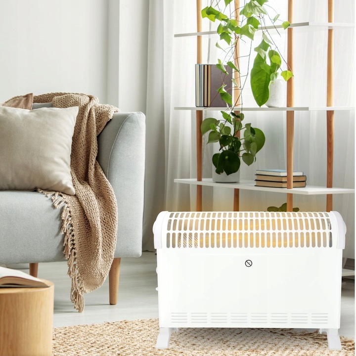 Grzejnik elektryczny Konwektorowy 2000W Energooszczędny Nawiew Termostat