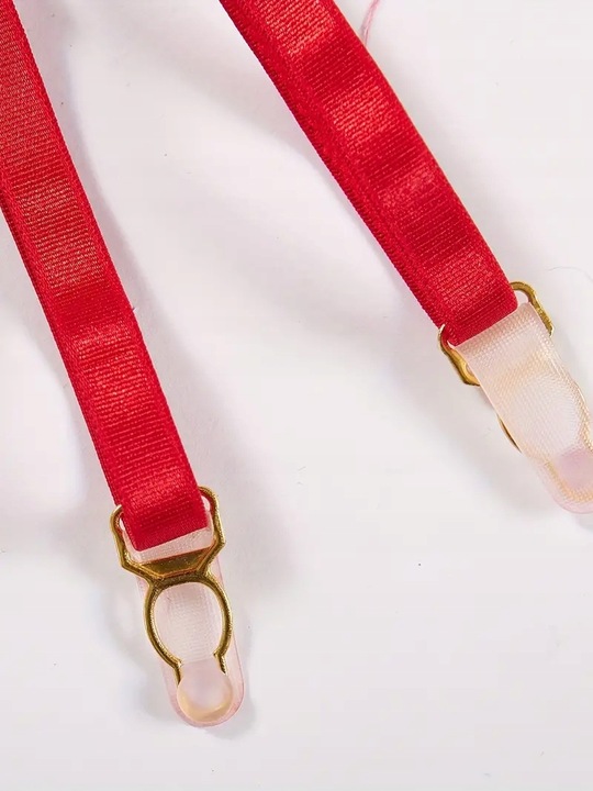 Strój Erotyczny biustonosz PUSHUP pas do pończoch SEKSI Strój Seksowny