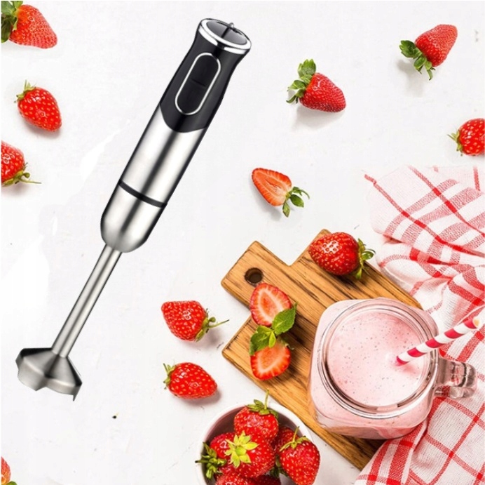 BLENDER RĘCZNY WIELOFUNKCYJNY MOCNY TYTANOWE OSTRZA ZESTAW 6W1