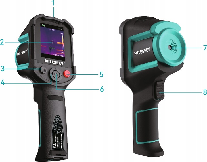 KAMERA TERMOWIZYJNA PRO –20 +550 USB-C 2.8" LCD ALARM CE ZAPIS ZDJĘĆ