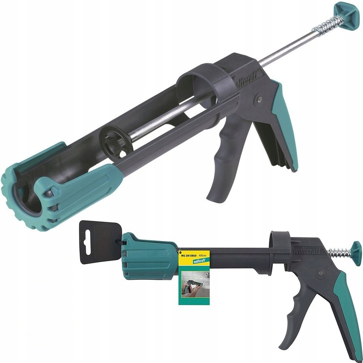 WOLFCRAFT Pistolet wyciskacz do silikonu 4352000 + Ołówek stolarski