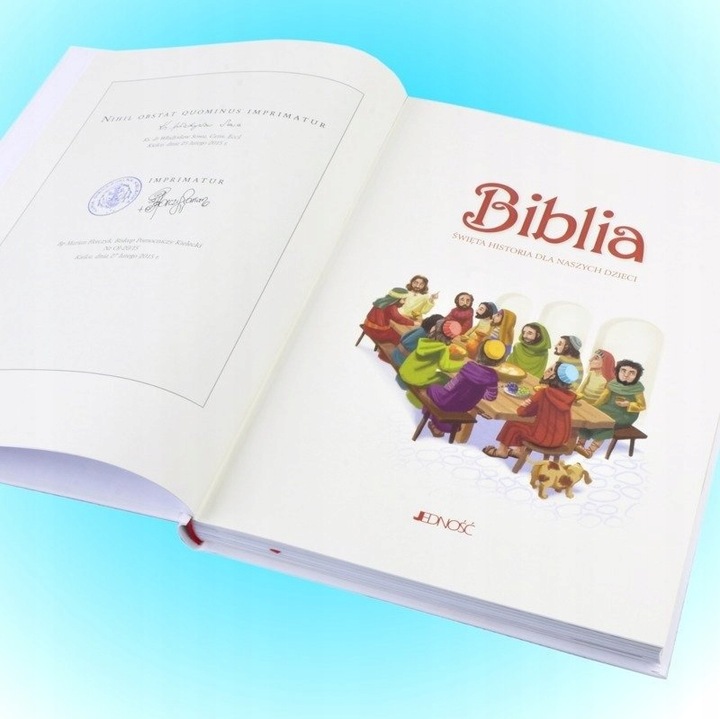 Biblia- Pamiątka I Komunii Świętej z Twoją okładką