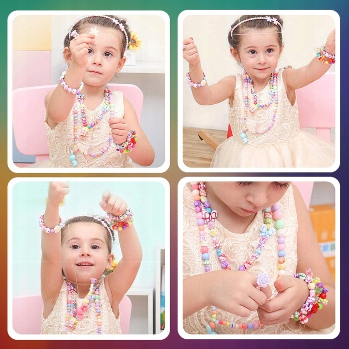 KORALIKI ZESTAW KORALIKÓW DO ROBIENIA BRANSOLETEK