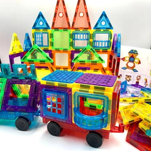 KLOCKI MAGNETYCZNE 3D MAGNETIC EDUKACYJNE DUŻE PANELE KONSTRUKCYJNE