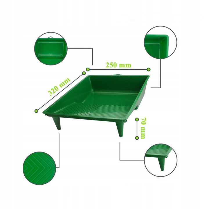 ZESTAW MALARSKI WAŁEK PĘDZEL KUWETA ŚCIANY SUFITY