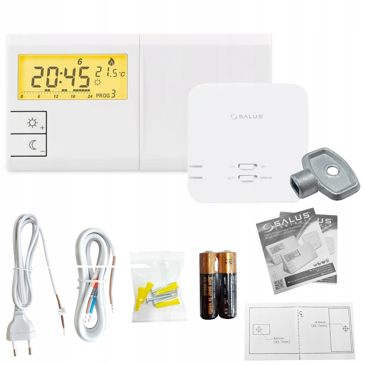 STEROWNIK BEZPRZEWODOWY SALUS 091flrfv2 Pokojowy pieca termostat regulator