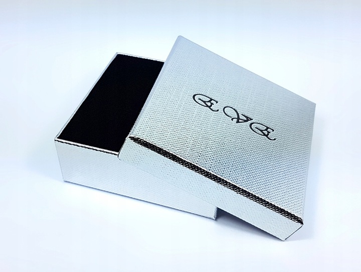 WISZĄCE DŁUGIE KOLCZYKI SREBRNE LINKI SREBRO PRÓBY 925 DIAMENTOWANE A27