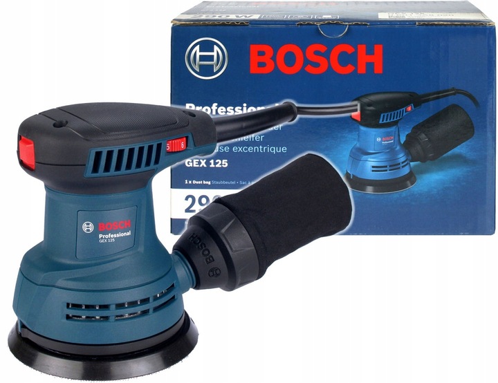 SZLIFIERKA MIMOŚRODOWA 290W GEX 125 BOSCH