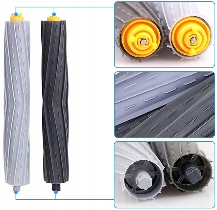 SZCZOTKI GŁÓWNE ROLKI WAŁKI DO iRobot ROOMBA 805 880 886 895 960 965