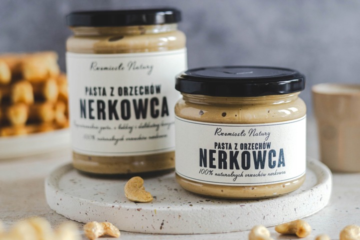 PASTA Z ORZECHÓW NERKOWCA 100% - 300g - Rzemiosło Natury