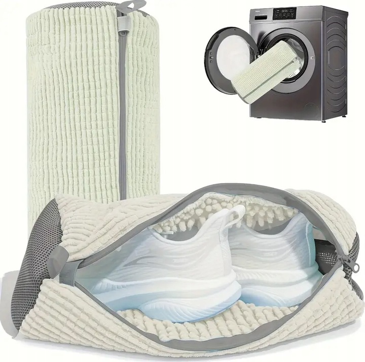 Worek torba do prania butów przeciw odkształcaniu się beżowy z