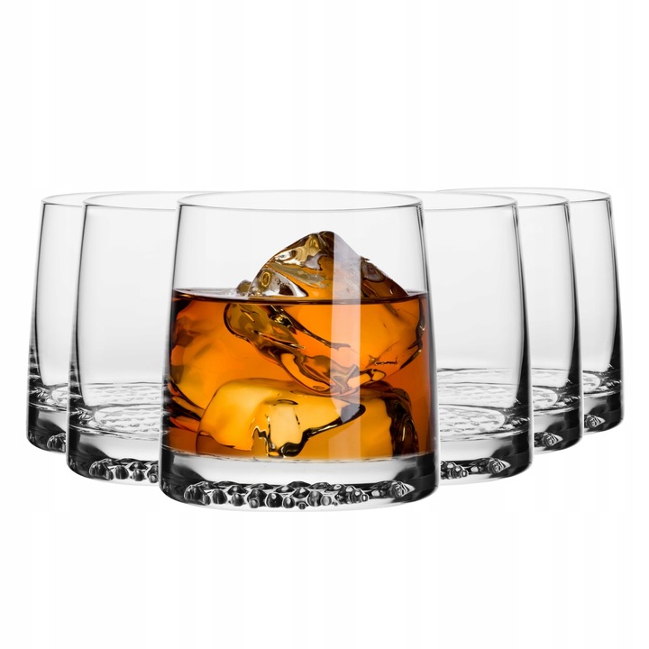Szklanki do whisky Fjord KROSNO 6szt 370ml z grubym dnem stylowe