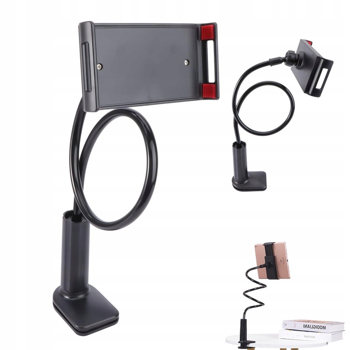 REGULOWANY ELASTYCZNYM UCHWYT NA TELEFON TABLET DO BIURKA NA BLAT 4 -10.5"