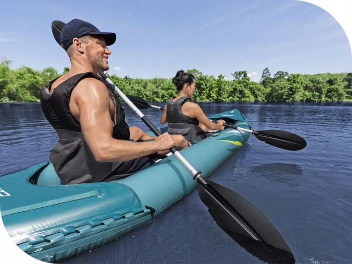 Kajak Dmuchany 2 os. Elite Bestway 65167 Pompka Wiosła Torba MODEL 2024