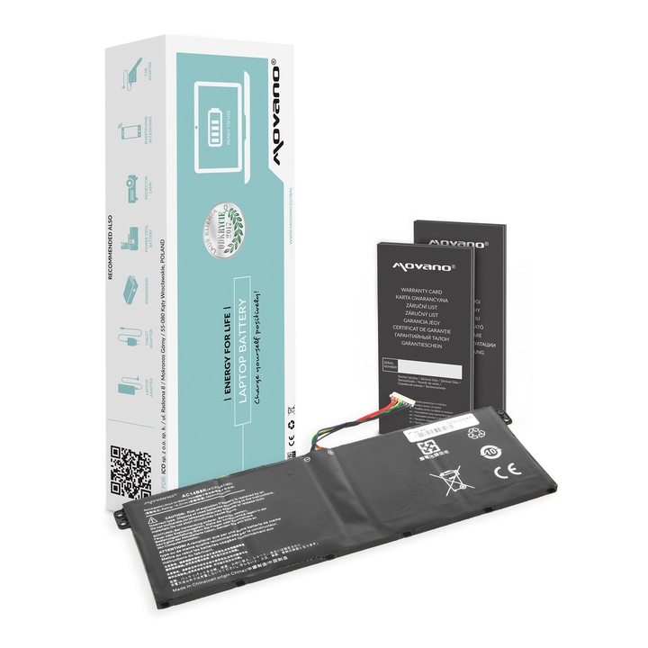 Bateria AC14B3K AC14B7K AC14B8K do laptopa Acer 55Wh