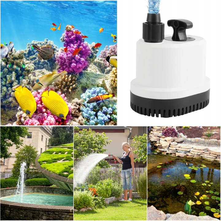 Pompa niskiego zanurzenia 2500l/h 40W DO OCZKA WODNEGO FONTANNY