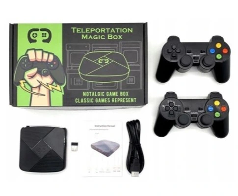 KONSOLA RETRO GRA TELEWIZYJNA BEZPRZEWODOWA HDMI +2PADY TV WIFI +20000 GIER