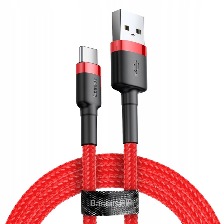 BASEUS MOCNY KABEL USB USB-C TYP-C PRZEWÓD OPLOT QUICK CHARGE 3.0 2A 3M